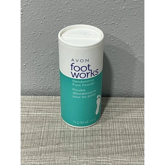 NEW Avon Foot Works Deodorizing Foot Powder - 2.6 oz - Picture 1 of 3